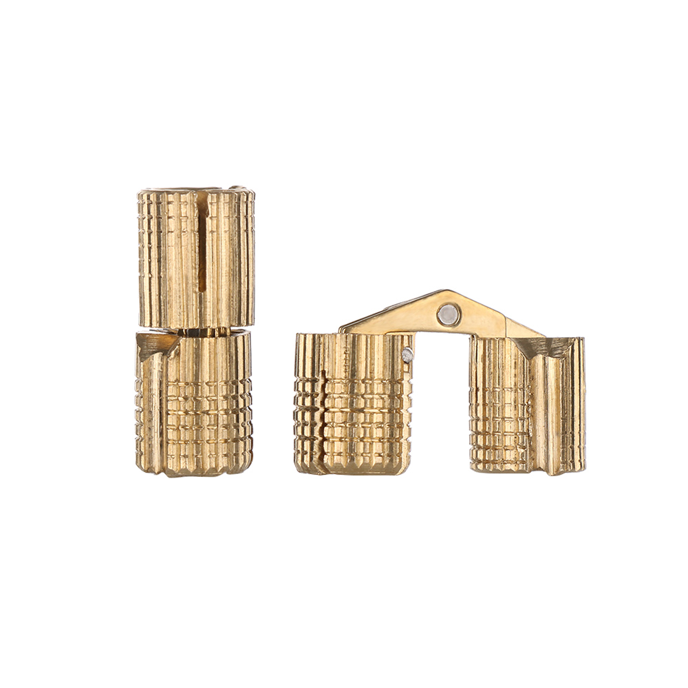 Cabinet Hinge Overlay - Bisagras de barril de latón de