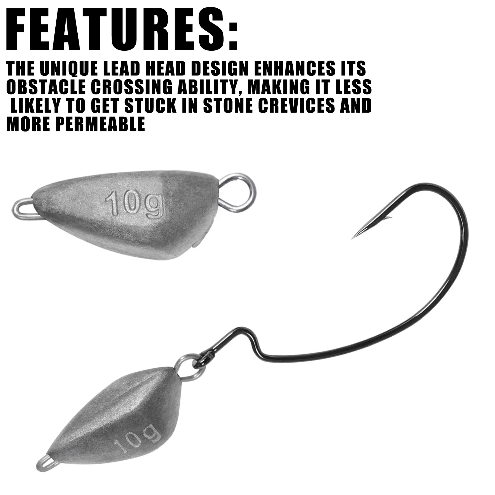 Peso de pesca con cabezal de a - Furniture Hardware Jig reseña y precio