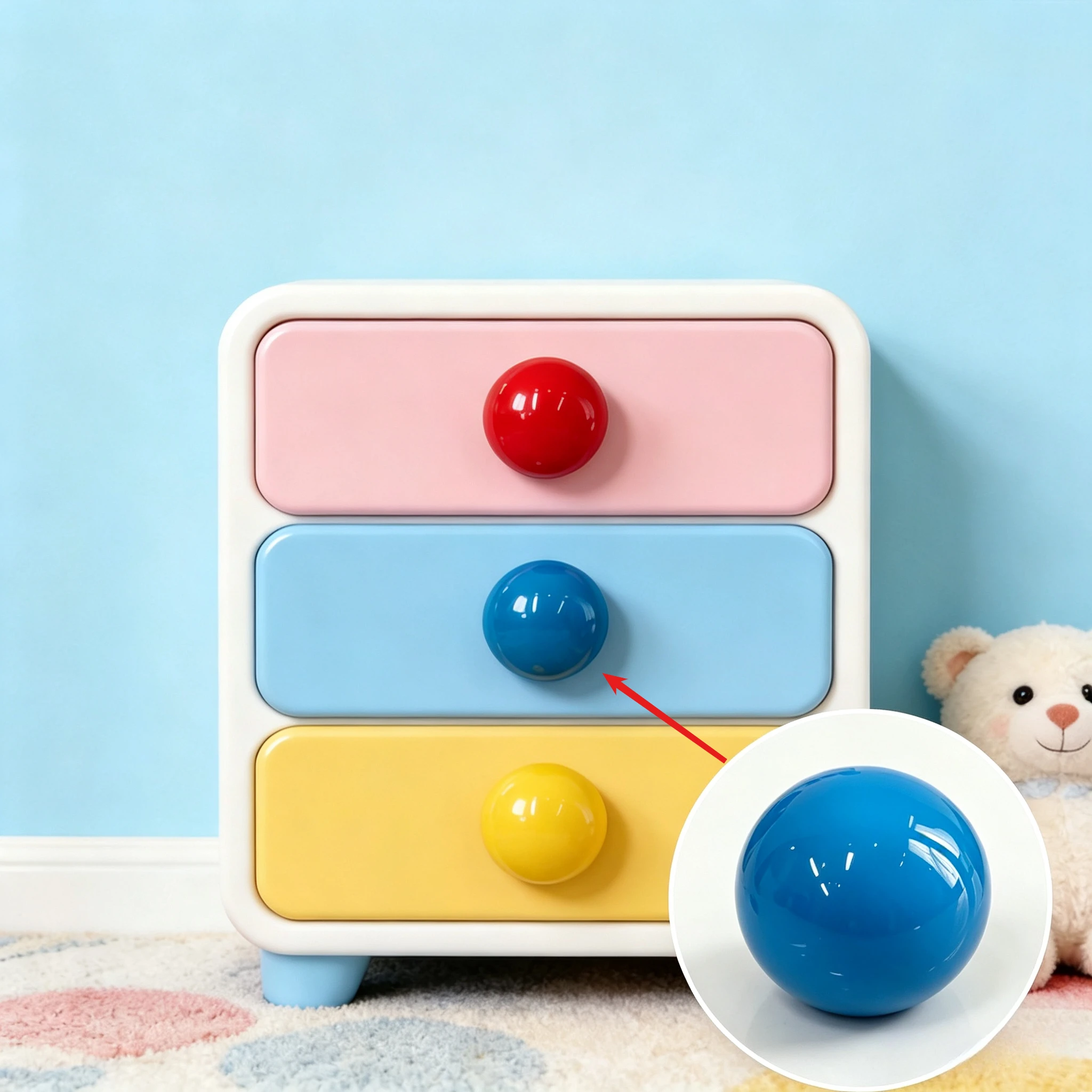 6 piezas de pomos redondos par - Furniture Hardware Manufacturer reseña y precio