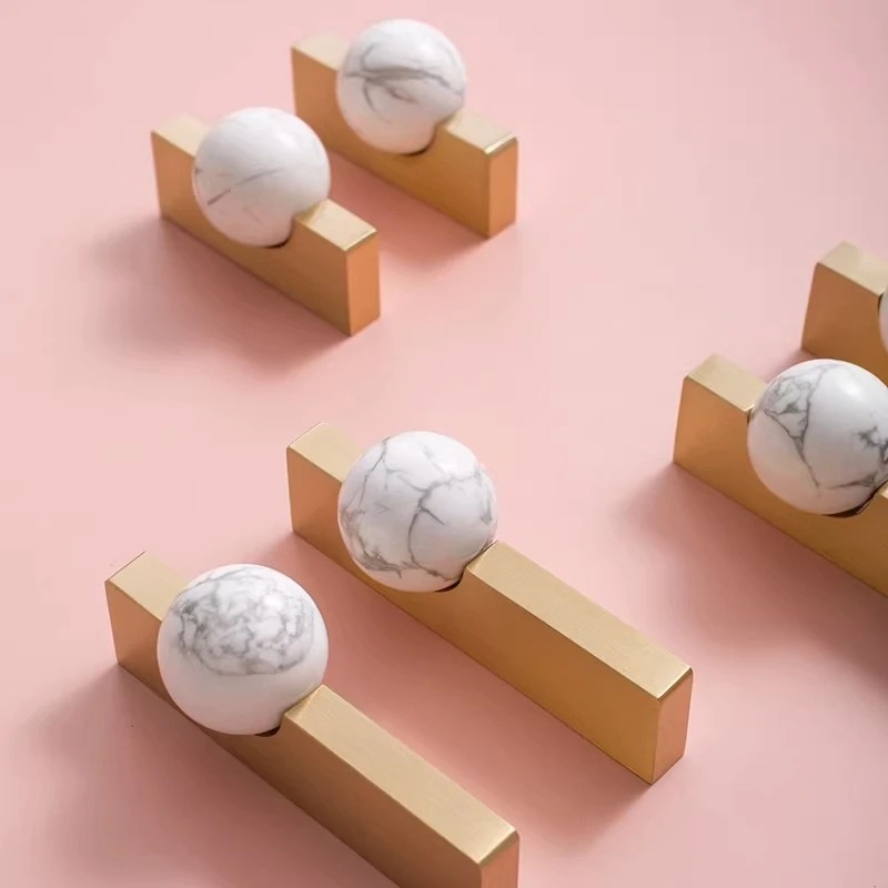 Bola de cristal blanca + tirad - Furniture Hardware Drop Pulls reseña y precio