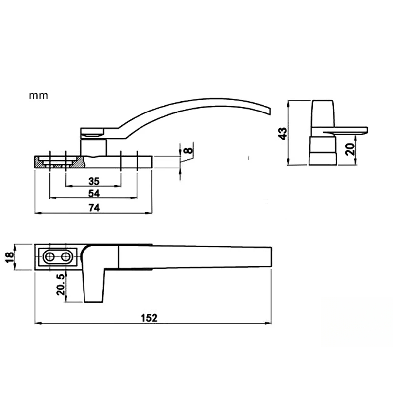 Manijas de ventana de repuesto - Furniture Hardware Fitting reseña y precio