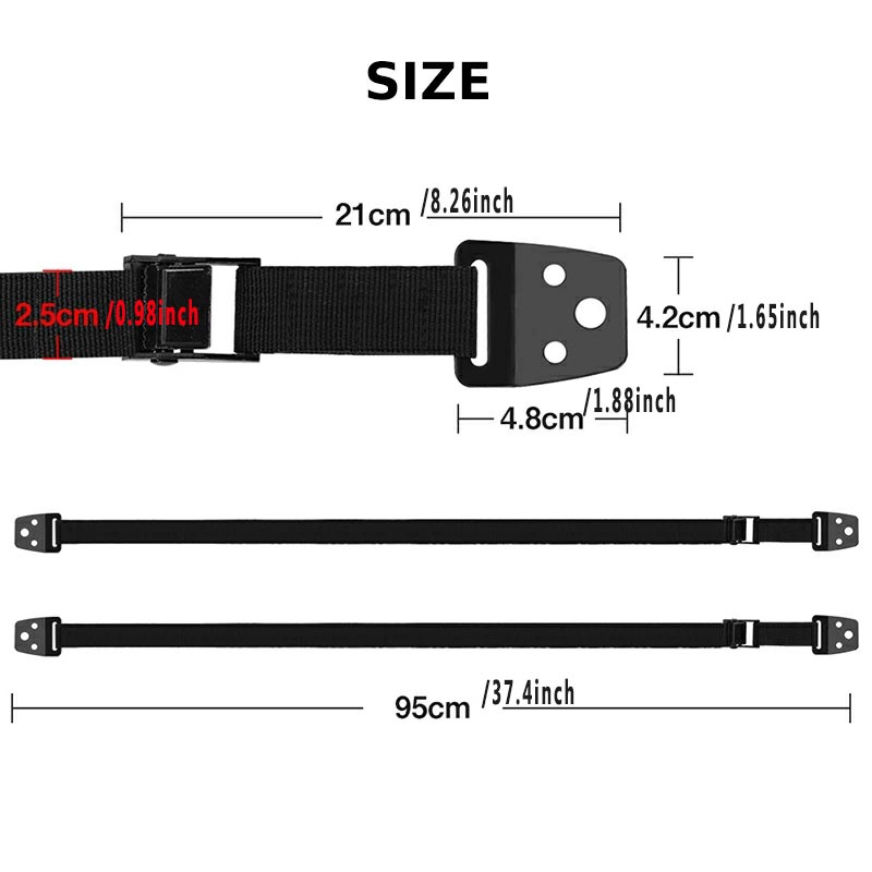 Paquete de 2 correas de seguri - Furniture Hardware Manufacturer reseña y precio