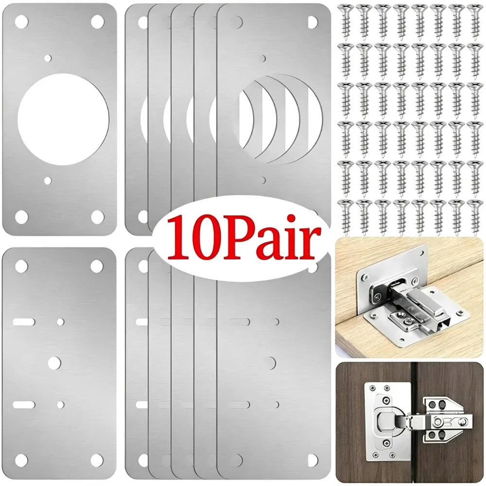 10/1 Pares de Placas de Repara - Cabinet Hinge Overlay reseña y precio