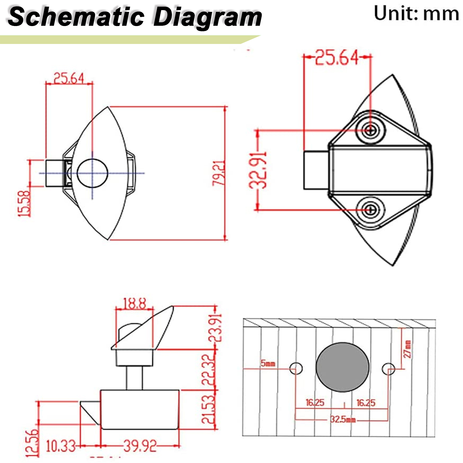 Botón de bloqueo de media luna - Furniture Hardware Jig reseña y precio